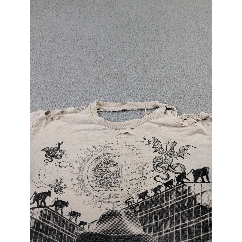 William S Burroughs Naked Lunch Monkey Brain Destroyed Distressed Thrashed Shirt - Picture 6 of 16